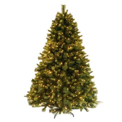 China Delicate Christmas Decoration Amazon Tree Decoration PE&PVC Mixed Hinged With LED Artificial Christmas Tree for sale