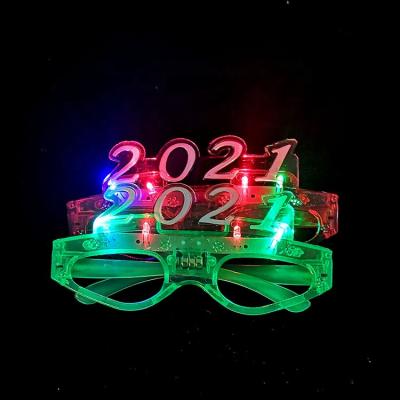 China Festival Stuff Hot Sales 2021 New Year Party Decoration Glasses Led Party Flasher Glasses for sale