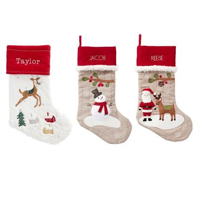 China Party Supplies Wholesale Home Decor Christmas Decoration Customized Christmas Socks for sale