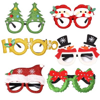 China Festival Stuff Wholesale Christmas Party Supplies Cute Kids Christmas Xmas Decoration Glass Frame for sale