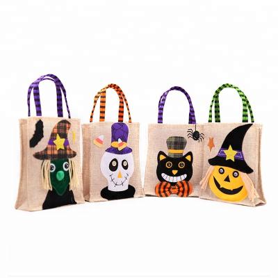 China Festival Stuff Wholesale Halloween Supplies Pumpkin Witch Kids Halloween Candy Bag for sale