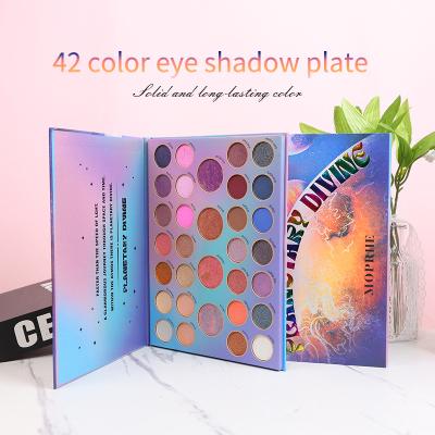 China Waterproof Popular 42 Color Eye Shadow Plate Persistent Waterproof Highlight Eye Features Eye Shadow Palette For Lady for sale