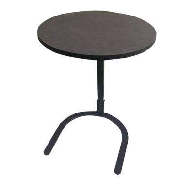 China Nordic Round Adjustable Metal Adjustable Round Indoor Coffee Table (Waist) Table Furniture Living Room Storage Wooden Side Racks for sale