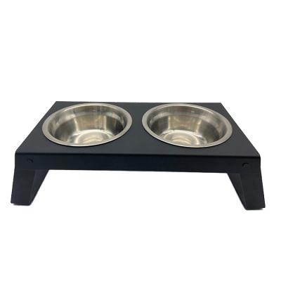 China 2021 Viable Large Pet Water Food Dog Bowl Stainless Steel Adjustable Toprank Dog Dish Feeding Bowl For Lager Dogs Cats for sale