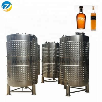 China Fermentation 2000 l brewery dimple jacket beer fermentation tank wine fermentation tank for sale