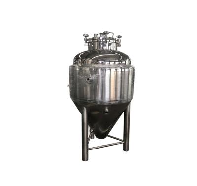 China Conical Bottom Fermentation Alcohol Fermentation Tank Beer Brew Kettle Jacket Steel Tank for sale