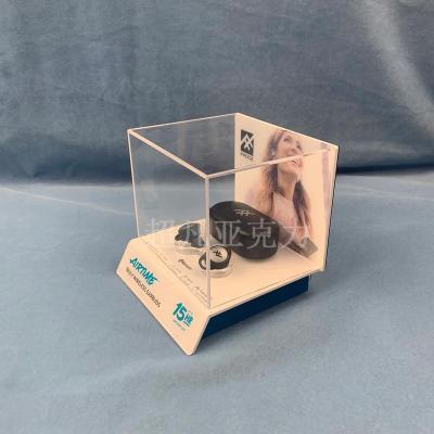 China Stylish High Quality Wireless Acrylic Merchandise Earbuds Earbuds Headset Display Rack Shelf Desk Stand for sale