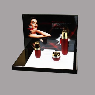 China China Manufacturer Recyclable LED Luxury Acrylic Cosmetic Display Stand for sale