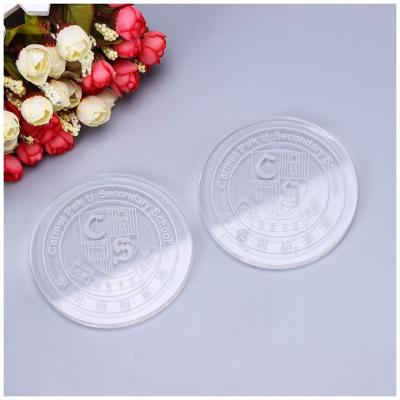 China Viable Custom Clear Acrylic Round Drink Coaster Acrylic Coaster for sale