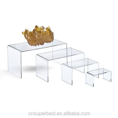 China U shape (height) adjustable acrylic desk, acrylic coffee table, acrylic book table for sale