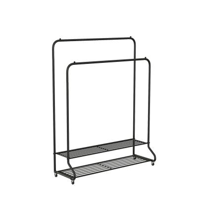 China (Other) Adjustable Movable Bipolar Clothes Hanger Storage Rack for sale