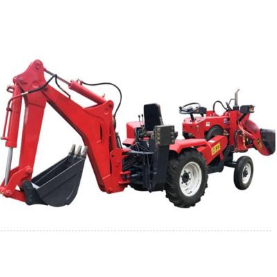 China Garden machinery mini wheel tractor excavator backhoe loader for sale 0.15m3 for sale