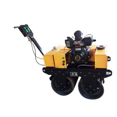 China Home Use Small Walk Behind Double Drum Compactor Machine Road Roller for sale