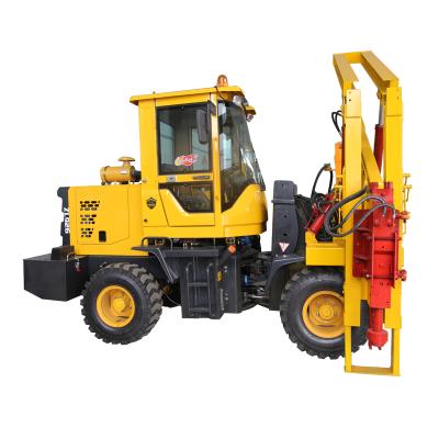 China 2021 base guardrail ram construction machine/hydraulic post driver for sale for sale