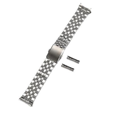 China RTS 316L Stainless Steel 18mm 20mm End Watch Band 22mm Curved Flat Strap Band Eco-Friendly Bracelet for sale