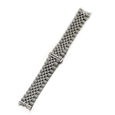 China RTS Stainless Steel End Jubilee Watch Band Strap Eco-friendly Solid Curved Bracelet Fit For Seiko 007 Watch for sale