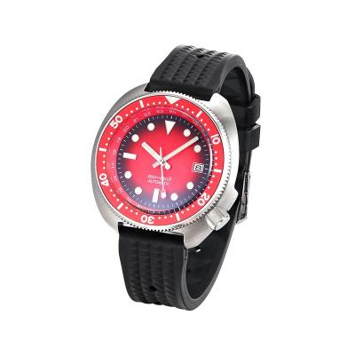 China Vintage 6105 RED Dial 316L Stainless Steel DIVER Sterile Automatic Japan NH35A 20 Dive Men Watch for sale