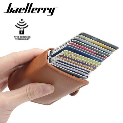 China European and American short unisex multi-card slot solid color card holder waterproof anti-theft card holder for sale