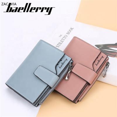 China News Fashion Zipper Short Waterproof Portable Ladies Card Holder Vertical Card Holder for sale