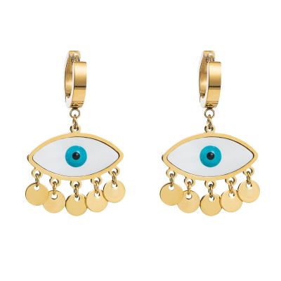 China FASHIONABLE Wholesale Hot Selling Design Niche Eyes Female Simple Trendy Dangle Earrings 2022 for sale