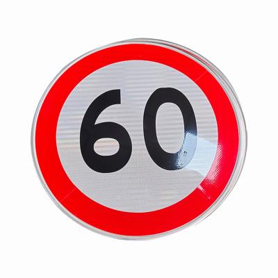 China Speed Limit Retro Reflective Signs Stop Traffic Symbol Round shape for sale