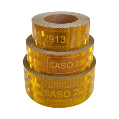 China Outdoor SASO 2913 Reflectieve banden Geel Oranje OEM Te koop