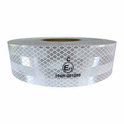 China Metallijst Hi Vis Kleefband Reflectieve Tape Voor Aanhangwagens Op maat Te koop