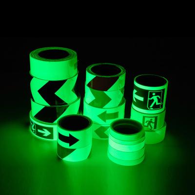 China Printable Green Photoluminescent Film Glow in the Dark Tape Luminous Film for Warning for sale