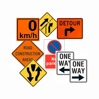 China Customized Reflective Road Sign Construction Work Ahead Sign For Work Zone for sale