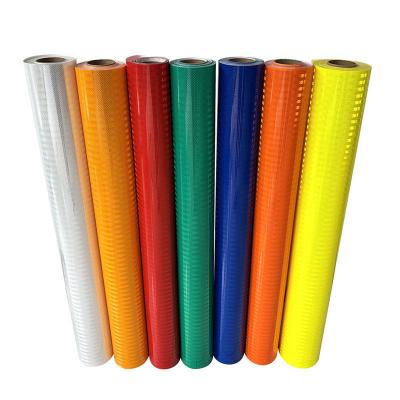 China Micro Prismatic Retro Reflective Sheeting PET Reflective Sheeting Self Adhesive for sale