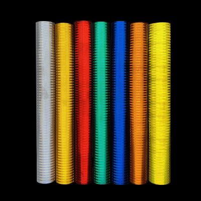 China PET Micro Prismatic Reflective Sheeting Vinyl Roll For Traffic Signs for sale