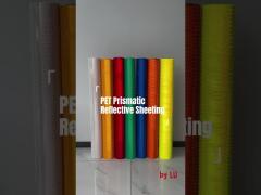 LZT2600 PET Micro Prismatic Reflective Sheeting Vinyl Roll For Traffic Signs