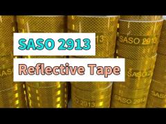 Aluminized Metalized Saso 2913 2inches 25m 50m Retro Reflective Conspicuity Tape For Saudi Arabia