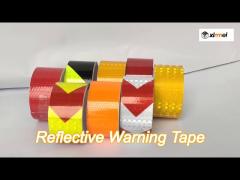 oem yellow black vinyl reflective warning tape stripe for tempory work zone