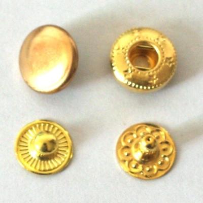 China LEAD FREE Custom Lightweight Gold Snap Button For Garment Accessories Small Size for sale