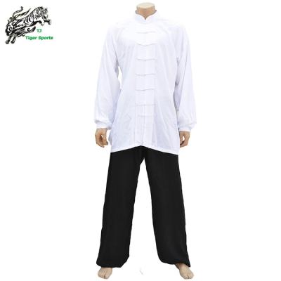 China Professional Soft 100% Cotton Martial Arts Material Wushu TaiChi Kung Fu Uniforms for sale