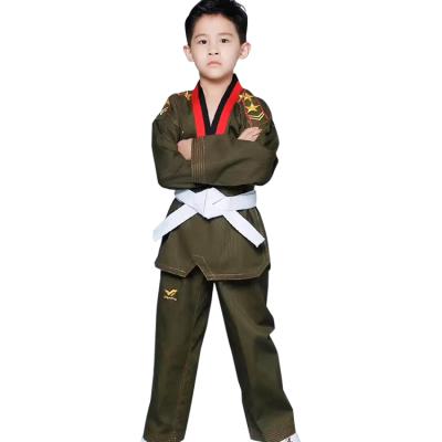 China Polyester/cotton color martial arts style dobok taekwondo uniform for sale