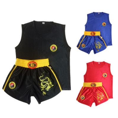 China 100% Polyester International Standard Wushu Sanda Uniform for sale