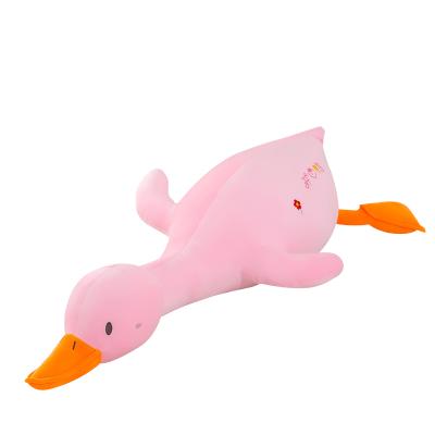 China Eco-friendly specializing in making cartoon duck plush toys with removable and washable plush zipper design pillows for sale