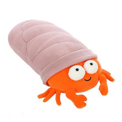 China Eco-friendly manufacturer provides comfortable and non-linting environmentally friendly hermit crab plush toy for sale