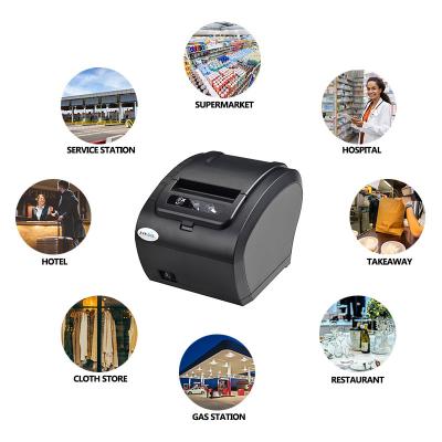 China 2020 Hot New Black And White USB 80mm Thermal Printer POS Receipt Printer for sale