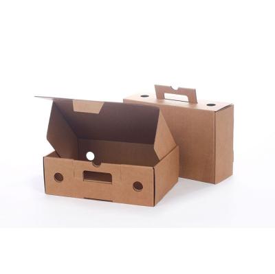 China Recycled Packaging Materials Chinese Food Takeout Box Cardboard 80Cm X 50Cm Christmas Beauty Display Boxes Escrow Basket With Handle for sale