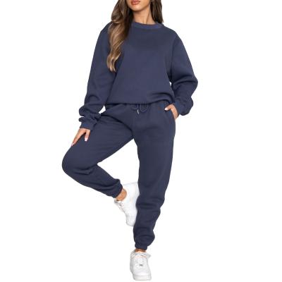 China Breathable Cheap Sweat Suits 100% Cotton Jogging Sweat Suit Casual Style Sweat Suit For Women for sale