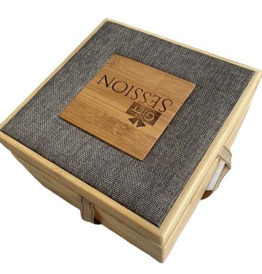 China High Quality 100% Handmade Natural Craft Eco-Friendly Bamboo Gift Box Storage Boxes With Logo for sale