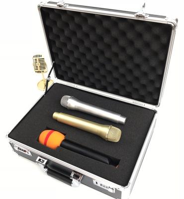 China Custom Style Custom Size Aluminum Flight Microphone Case With Foam for sale