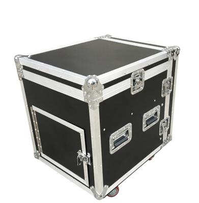 China Aluminum DJ CASE Flight 12U Road Case DJ Case With Wheels For Audio Equipment for sale