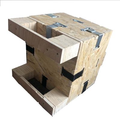 China Wholesale Reusable Snap Spring Metal Staple Boxes Clip Metal Crates Clip Sheet Plywood Crate Steel Clips for sale