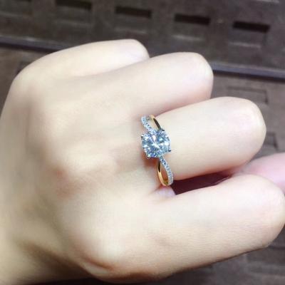 China 2022 high quality jewelry products sliver crystal adjustable ring dropshipping for sale