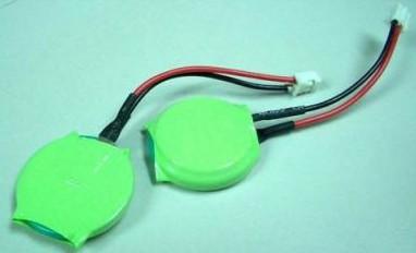 China 3.6V lithium ion button cell LIR2450 with lead for sale