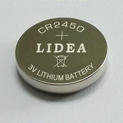 China Lithium coin cell CR2450 for sale